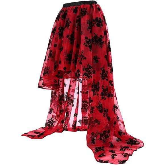 NWT Beautiful Red & Black Halloween Costume Corset Steampunk Gothic Salo… - Picture 11 of 16